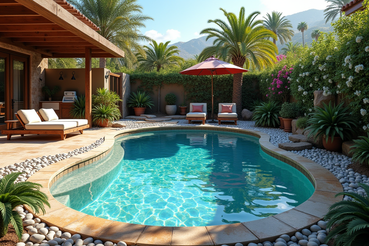 galets piscine